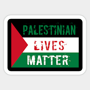 Palestinian Lives Matter Flag Artwork Sticker